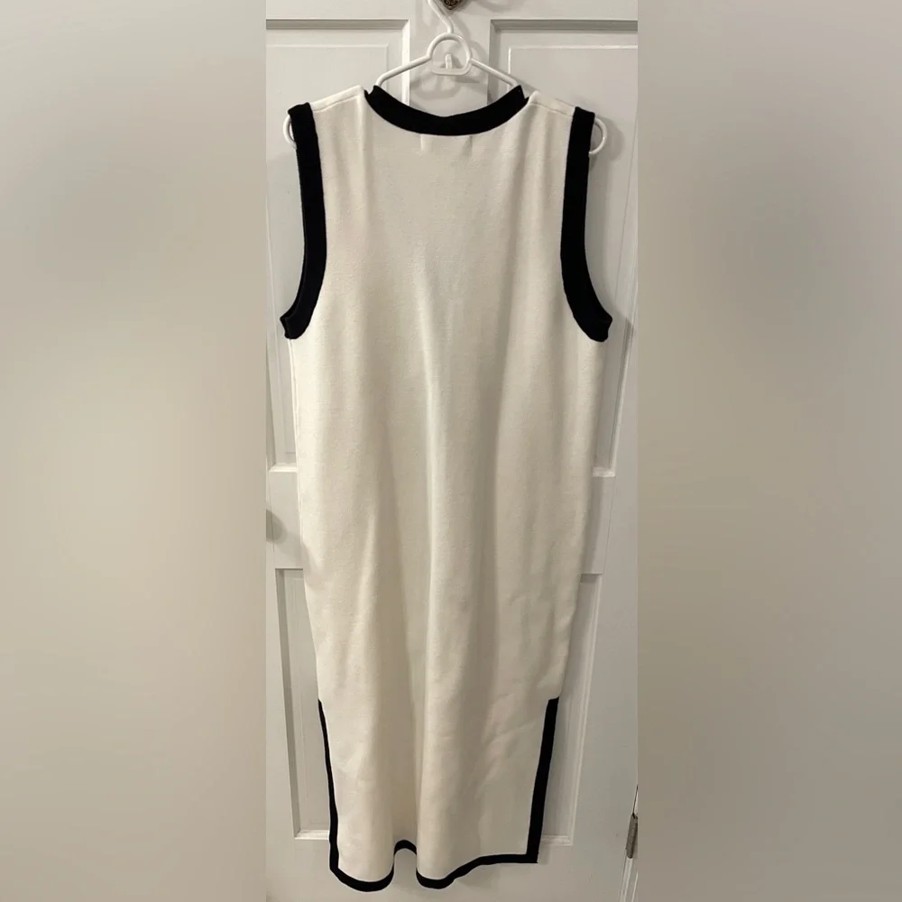 NWOT English Factory Knit Midi Dress With Ribbon Tie - Picture 8 of 9